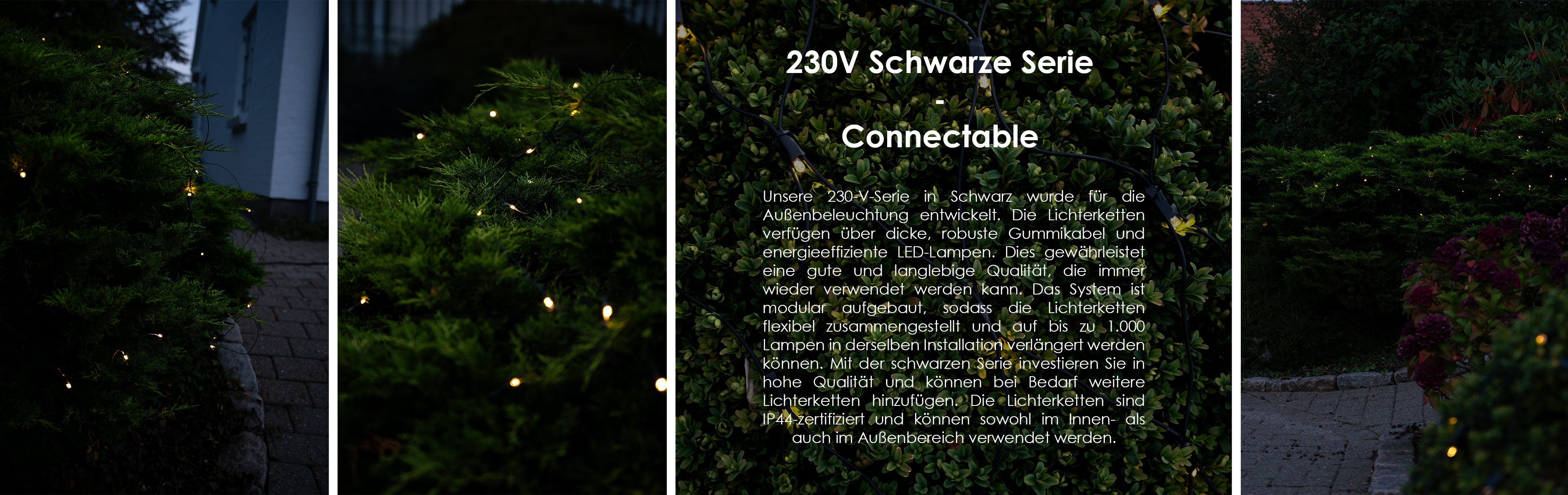 230V Schwarze Serie - Connectables