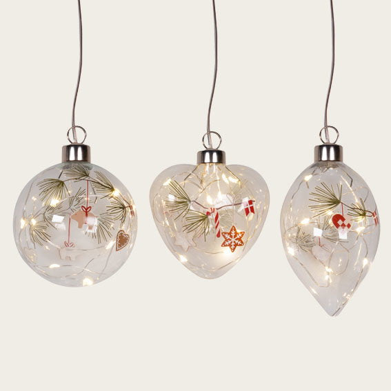 Glas Zapfen mit LED